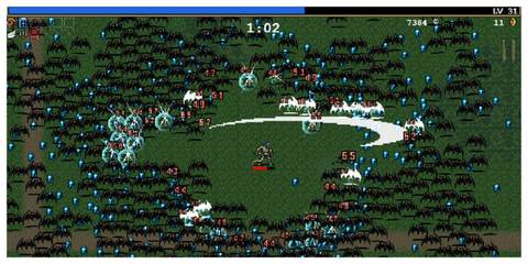 Vampire Survivors - Steam Screenshot (Slicing Through Bats)