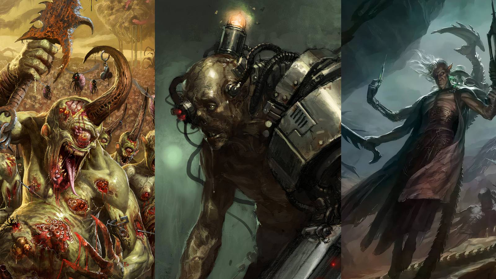 Warhammer 40k: 8 Worst Fates in the Lore Plagebearer, Servitor, Drukhari