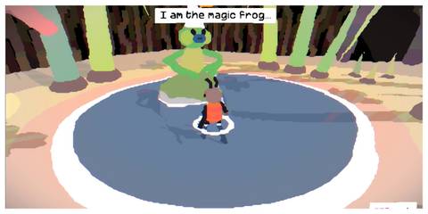 White Lavender - Steam Screenshot (Talking To The Magic Frog)