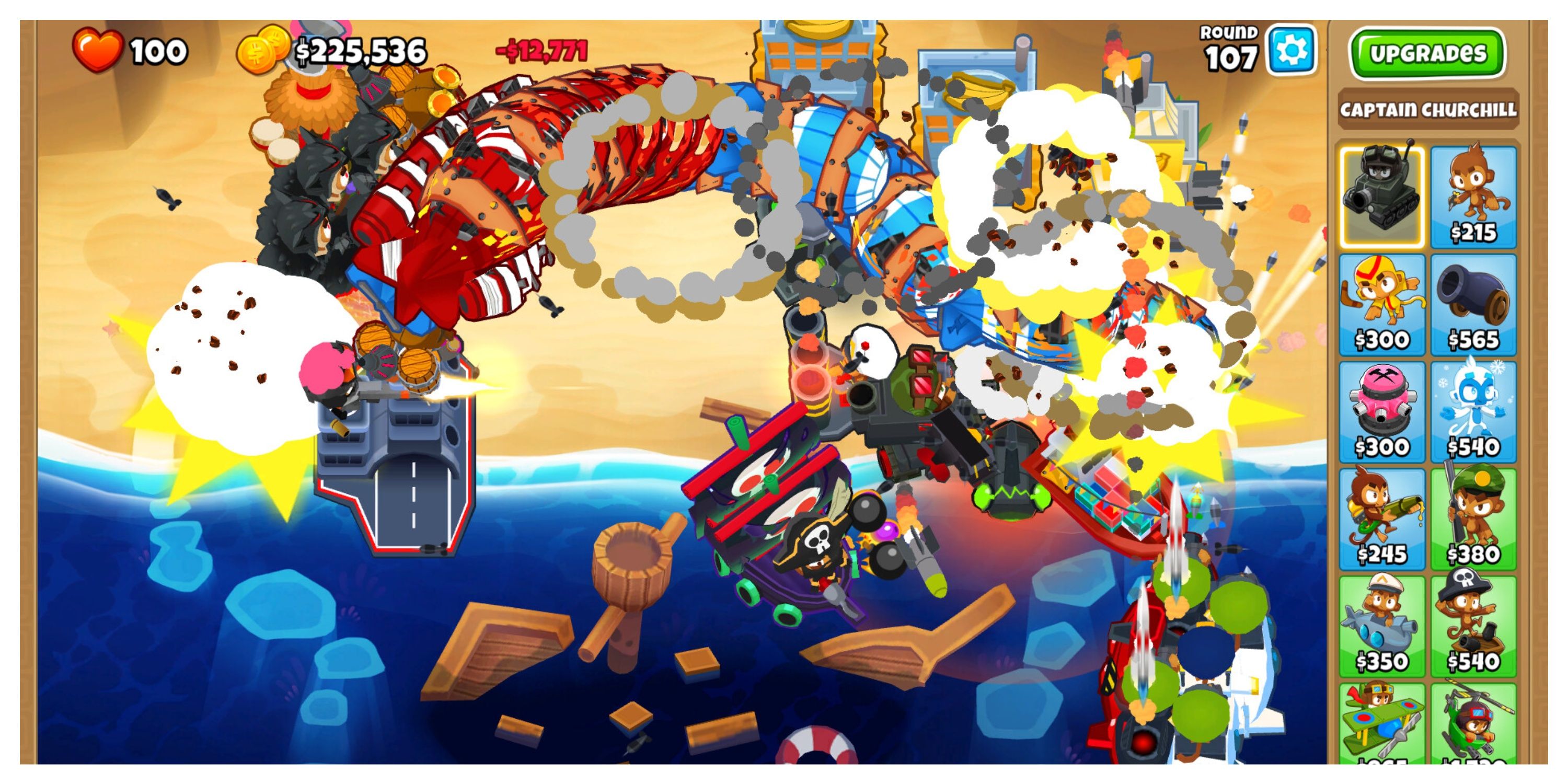 Bloons TD 6 - Steam Screenshot (A Beach Level)