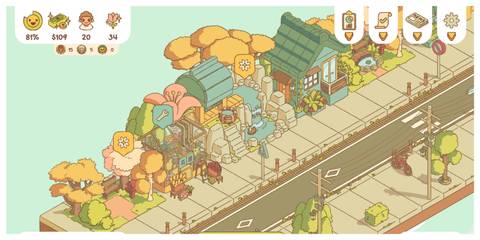 Minami Lane - Steam Screenshot (A Street At The Start Of The Day)