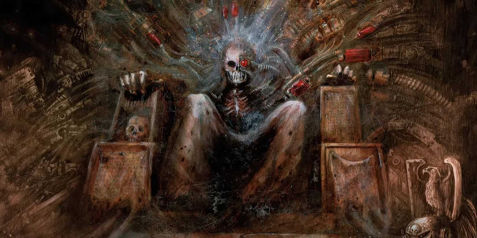 Warhammer 40k: 8 Worst Fates in the Lore The God-Emperor on his golden =throne