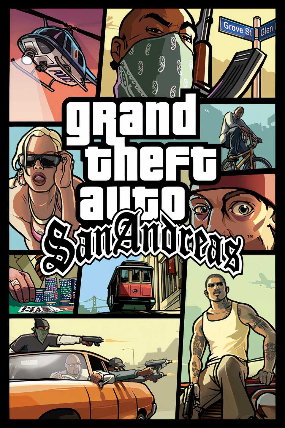 Grand Theft Auto San Andreas The Definitive Edition Cover Art