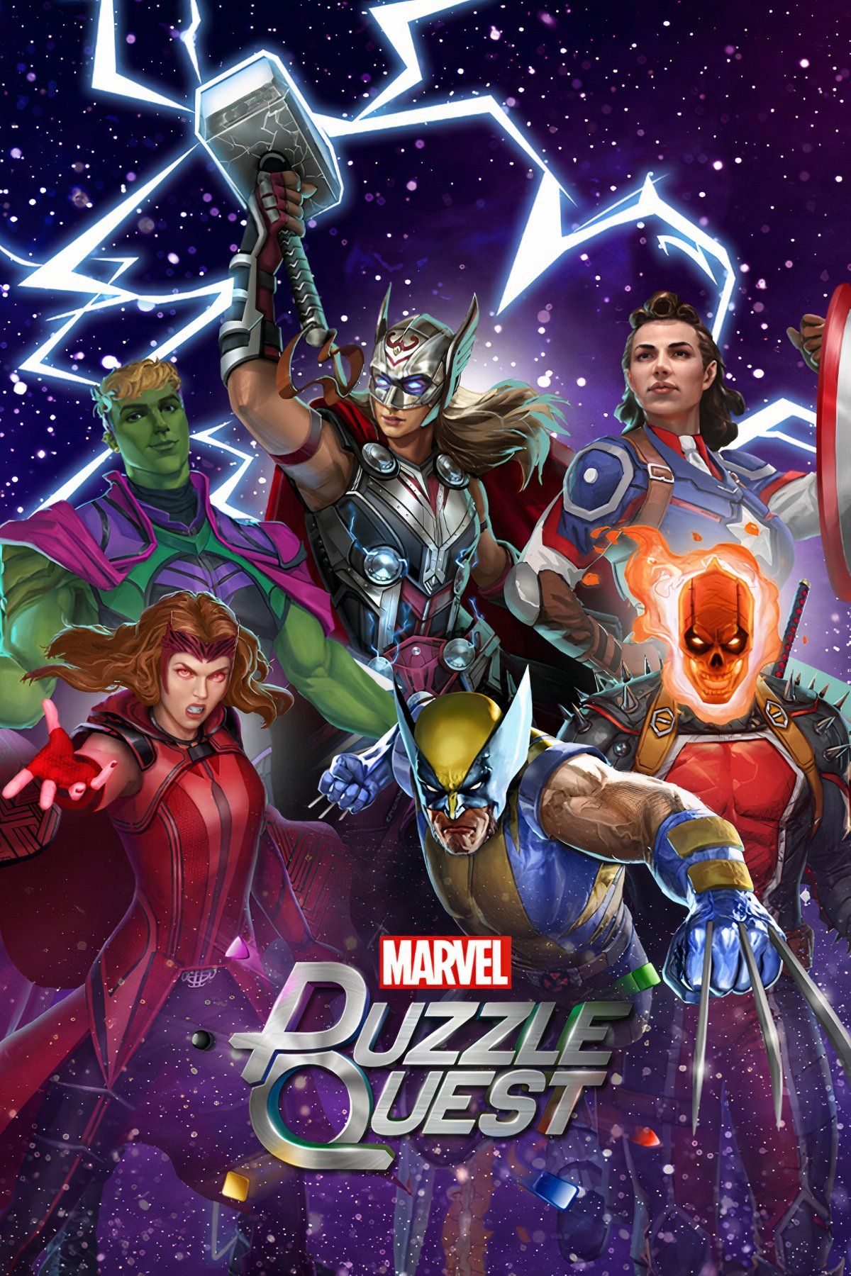 Marvel Puzzle Quest Tag Page Cover Art