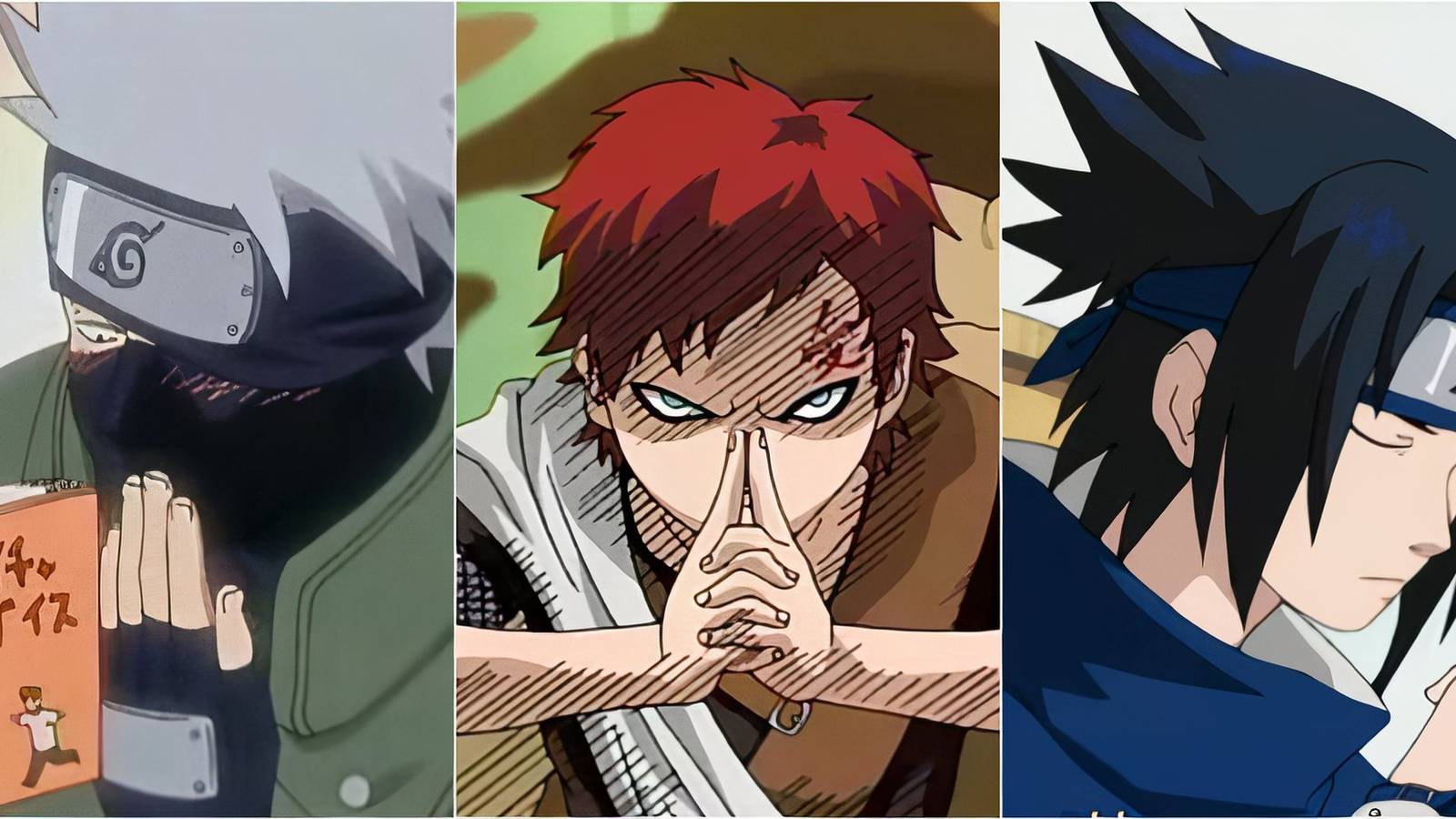 Kakashi, Gaara and Sasuke 