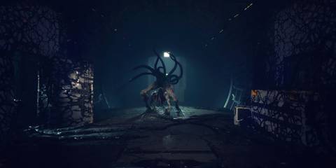 10 Great Horror Games With No Sequel A Monster emerges from a dark room