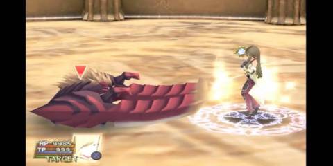 Tear Grants ses artes on an enemy in Tales Of The Abyss