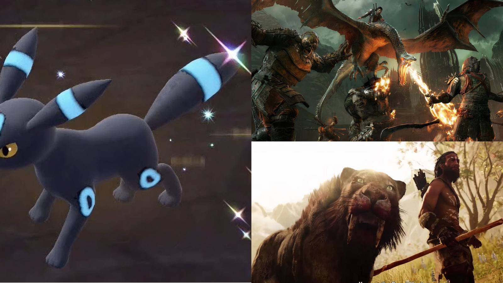 Pokemon, Shadow of War, Far Cry Primal