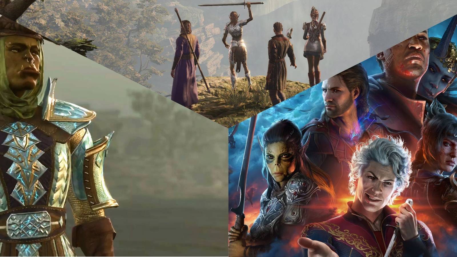 Baldur's Gate 3 mods collage