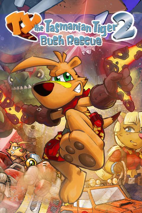 Ty the Tasmanian Tiger 2: Bush Rescue Tag Page Cover Art