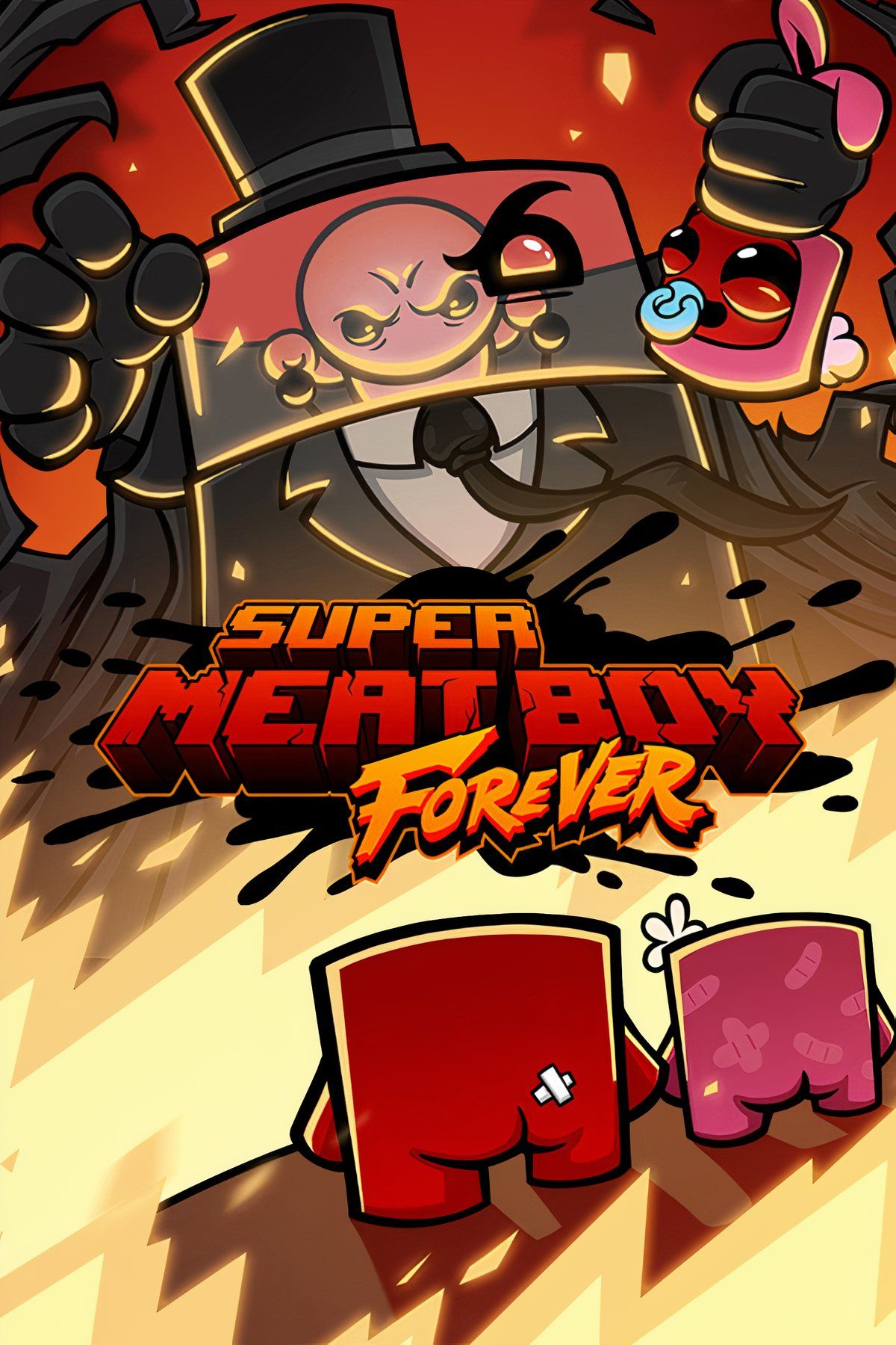 Super Meat Boy Forever Tag Page Cover Art