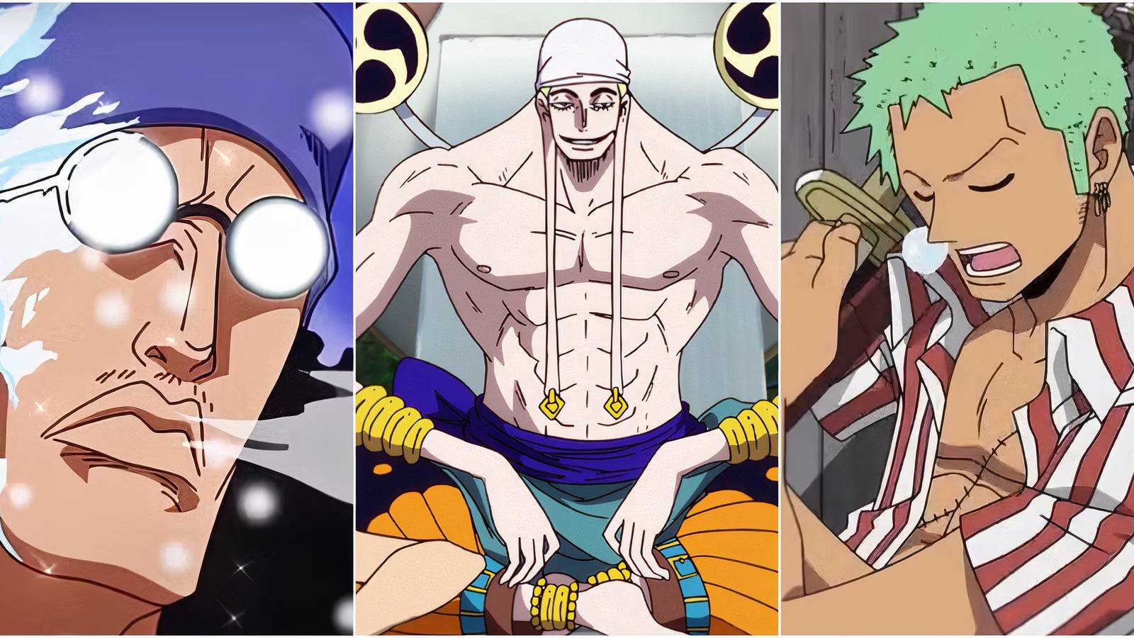 Aokiji, Enel, Zoro