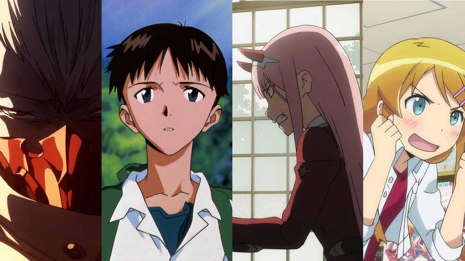 A split image of anime with controversial endings