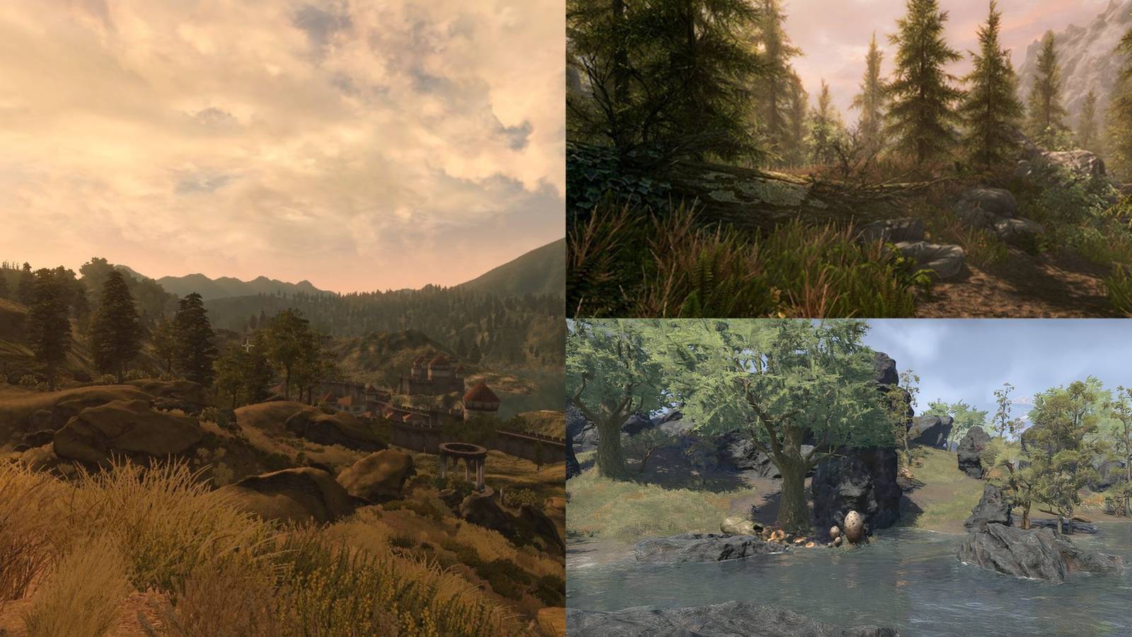 Oblivion, Skyrim, ESO