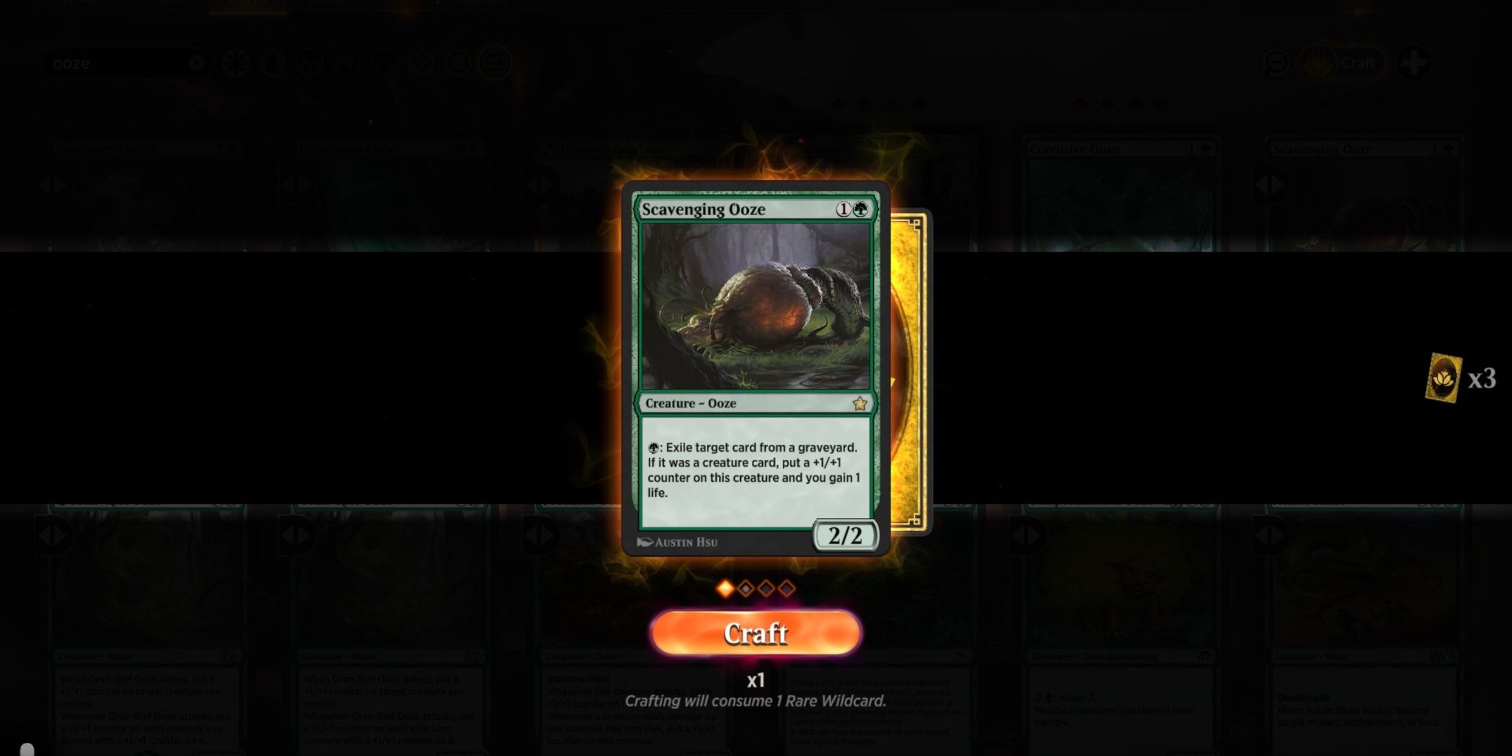 MTG Arena Scavenging Ooze