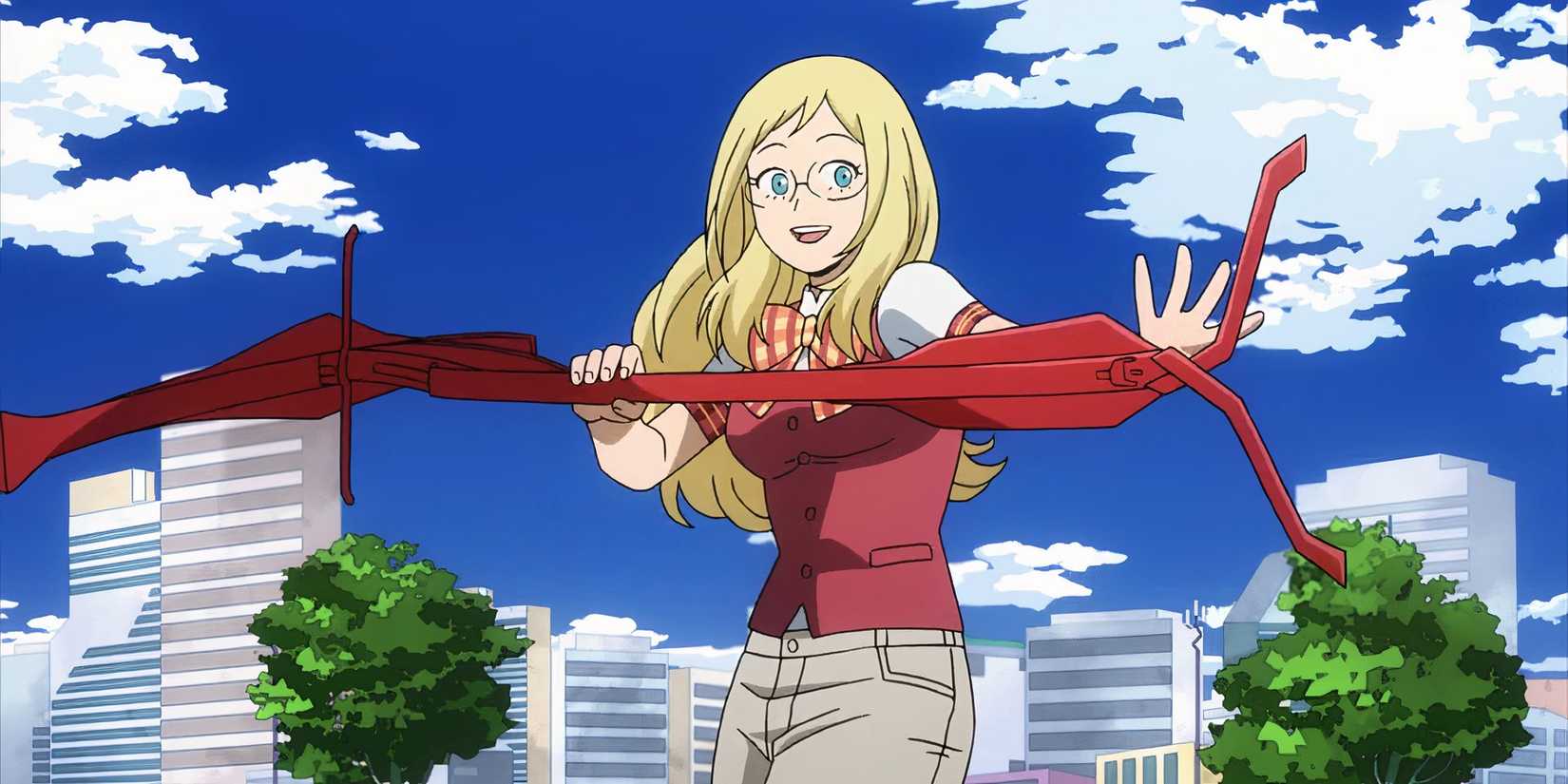 my hero academia quirkless melissa shield gadget