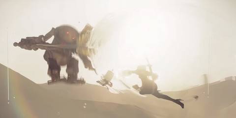 2b in combat with an enemy