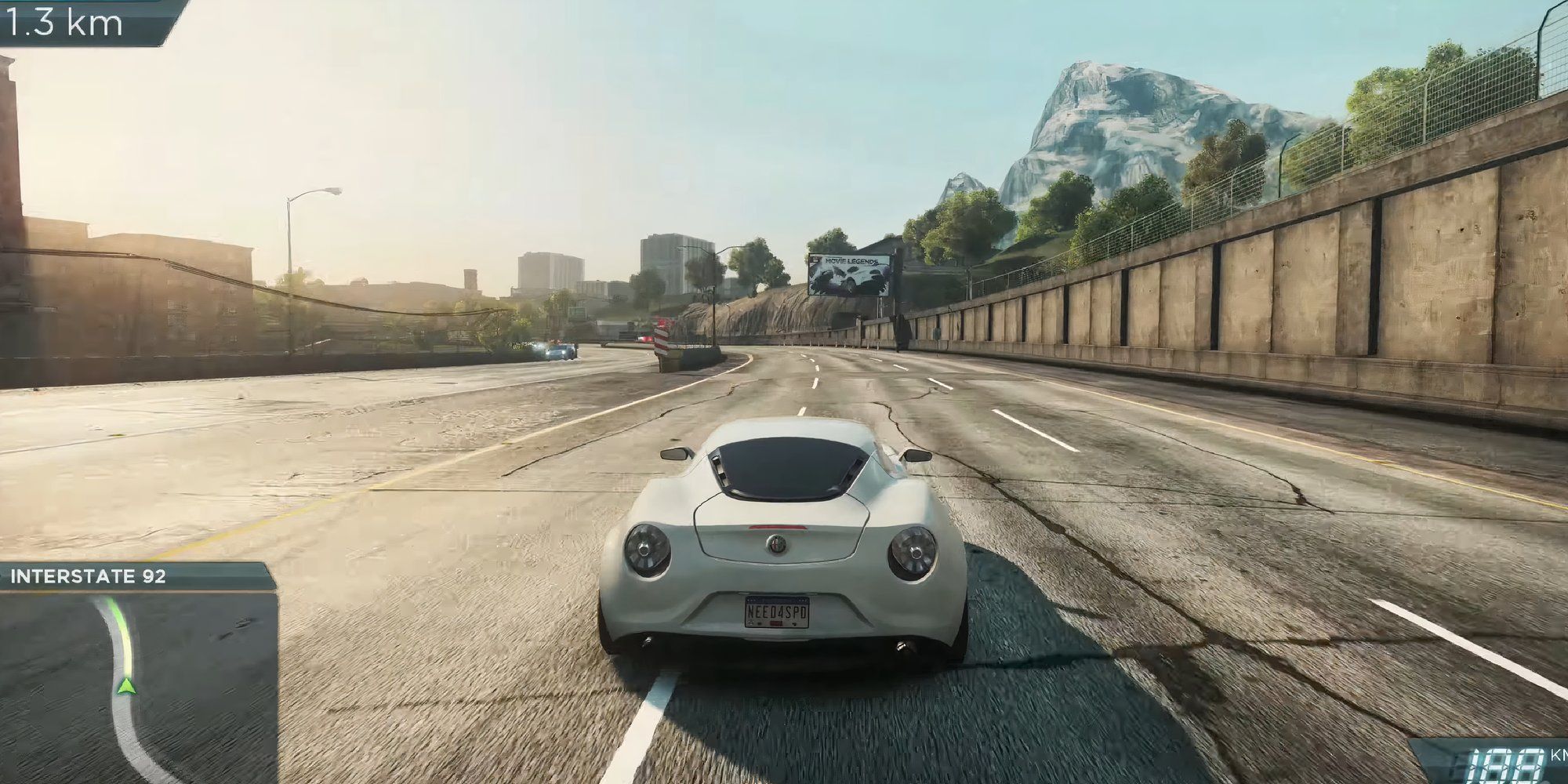 Driving through the city of Fairhaven in Need For Speed: Most Wanted (2012)