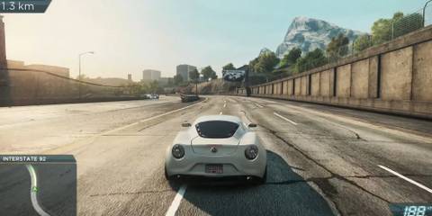 Driving through the city of Fairhaven in Need For Speed: Most Wanted (2012)