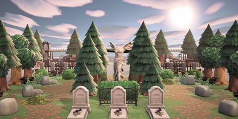 Animal Crossing: New Horizons player makes graveyard for old villagers