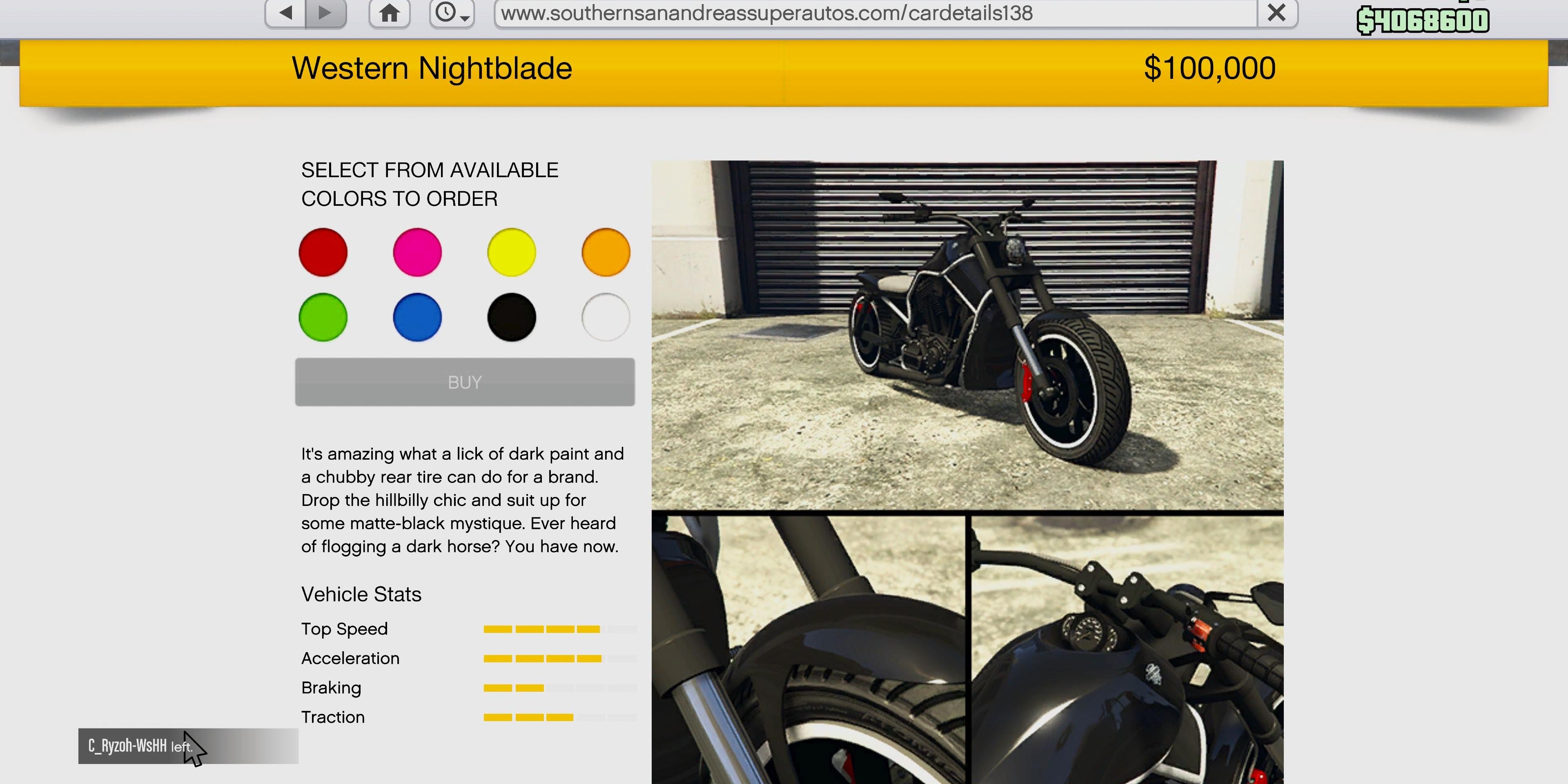 nightblade motorcycle