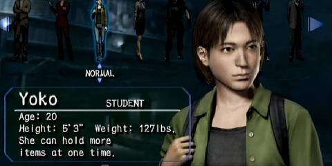 Outbreak character selection screen