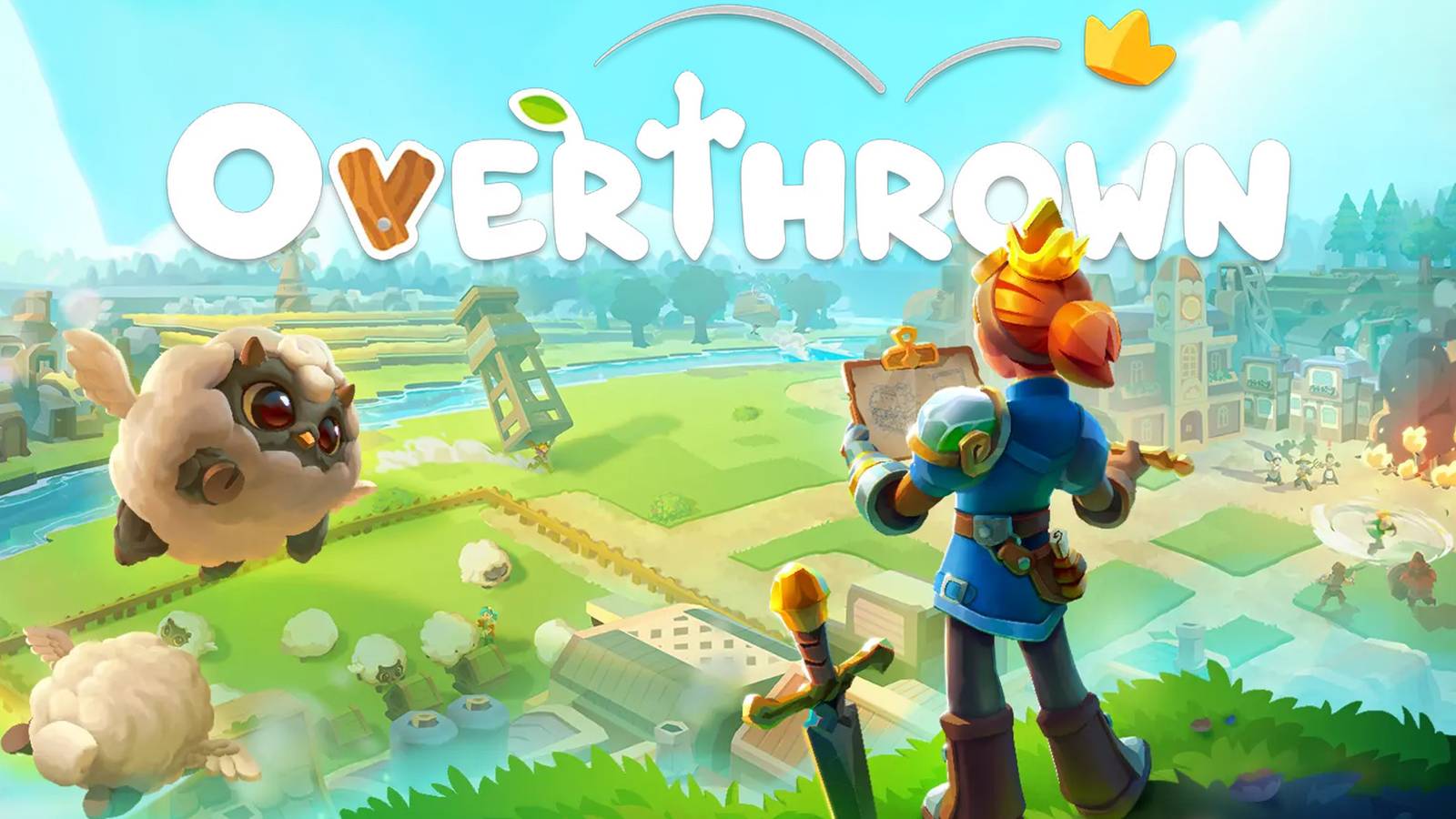 Overthrown key art with game logo 2x1 composite