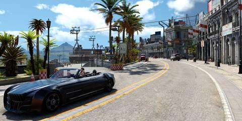 Party driving in Final Fantasy 15