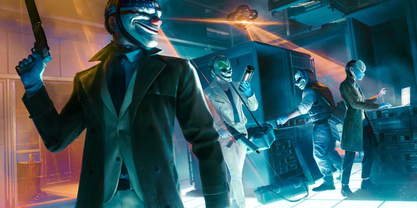An official promo for Payday 3's Syntax Error heist DLC