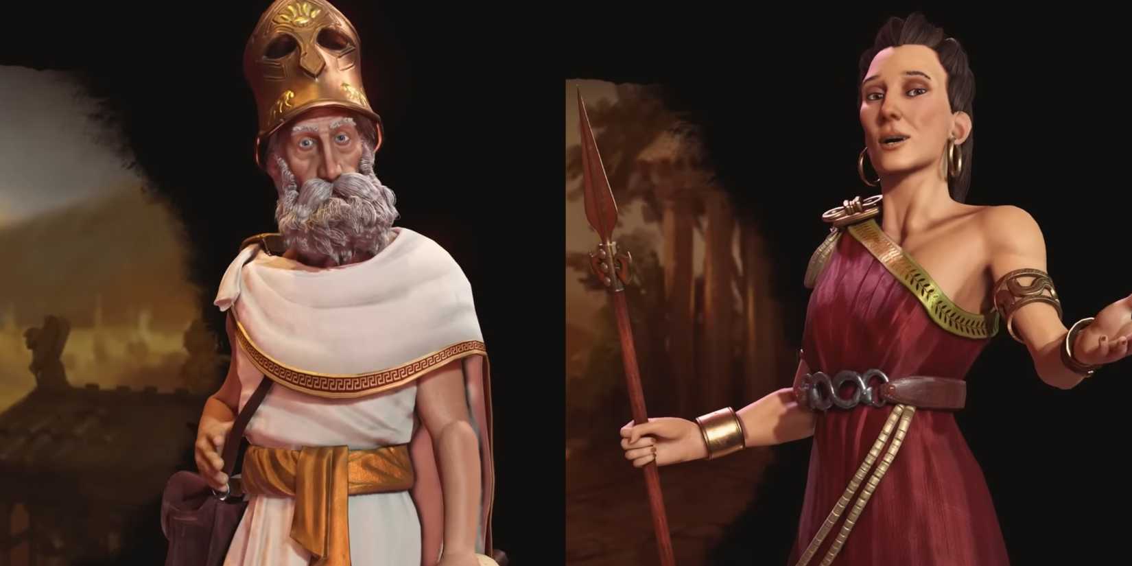 Pericles and Gorgo Civ 6