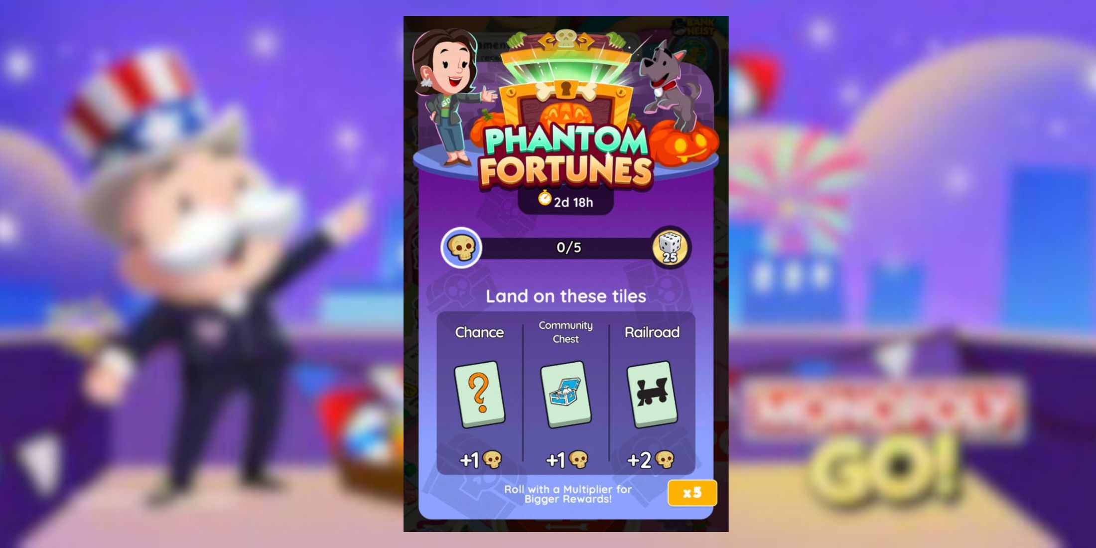 Monopoly GO: награды и этапы Phantom Fortunes