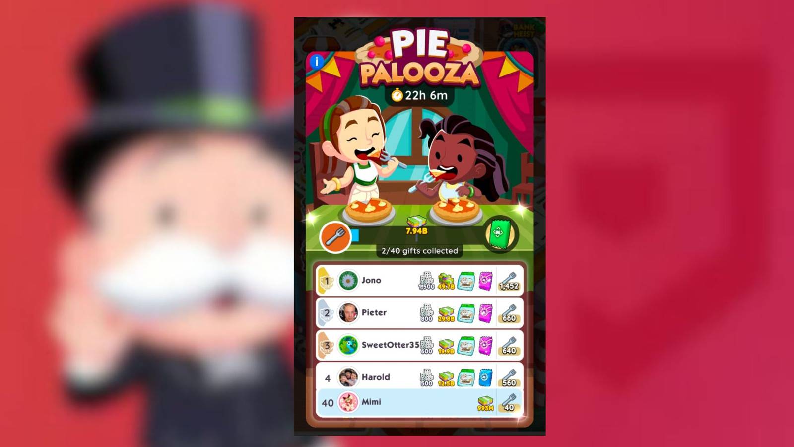 pie palooza monopoly go
