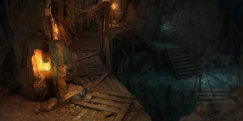 Pillars of Eternity Cave Mine Layout Screenshot
