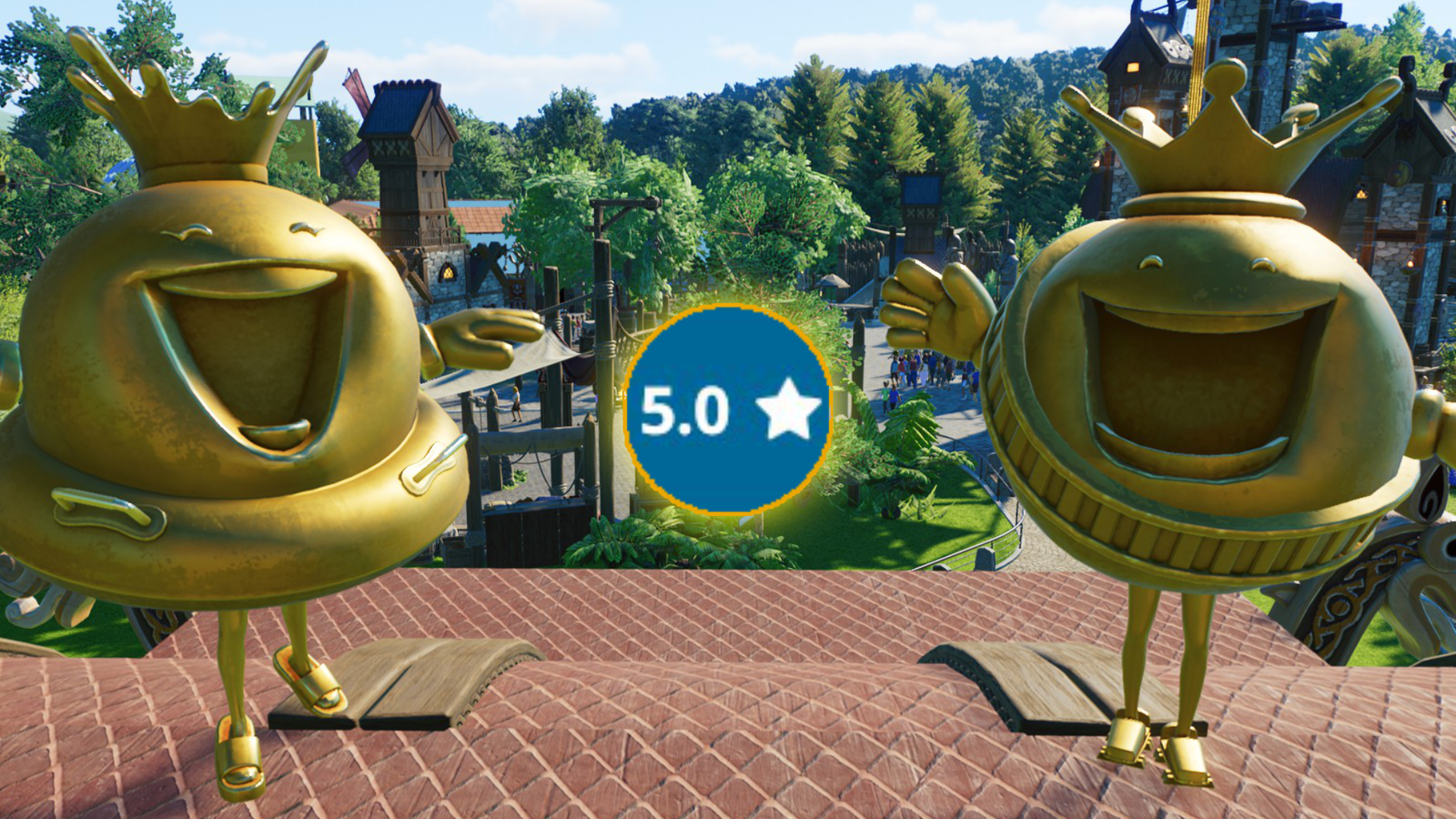 Planet Coaster 2 Increase Park Rating Golden Statue 5 Star-1