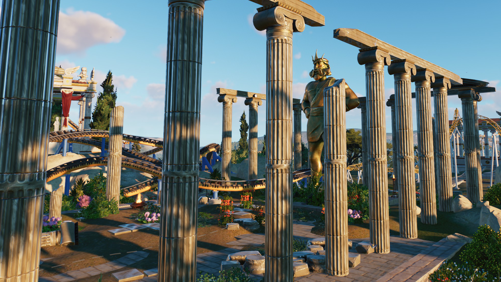 Planet Coaster 2 Increase Scenery Rating Scene Group Ride Mythology Theme