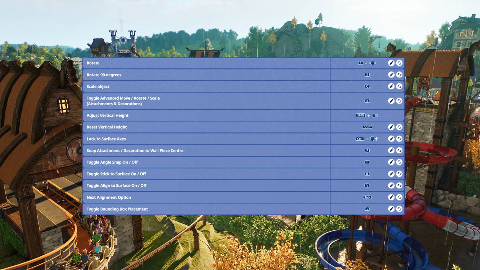 Planet Coaster 2 Most Important PC Hotkeys