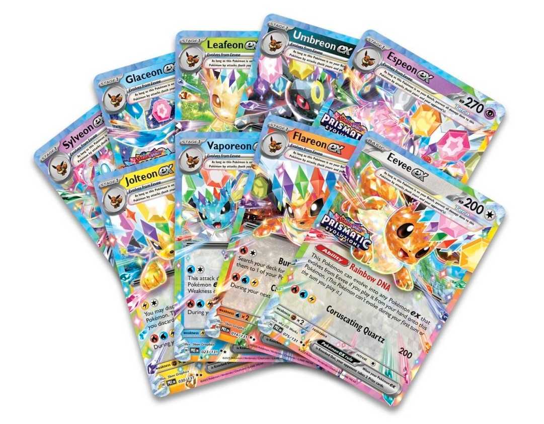 Pokemon TCG Prismatic Evolution Set Includes Special New Eevee Cards Pokemon TCG Prismatic Evolution Set Includes Special New Eevee Cards