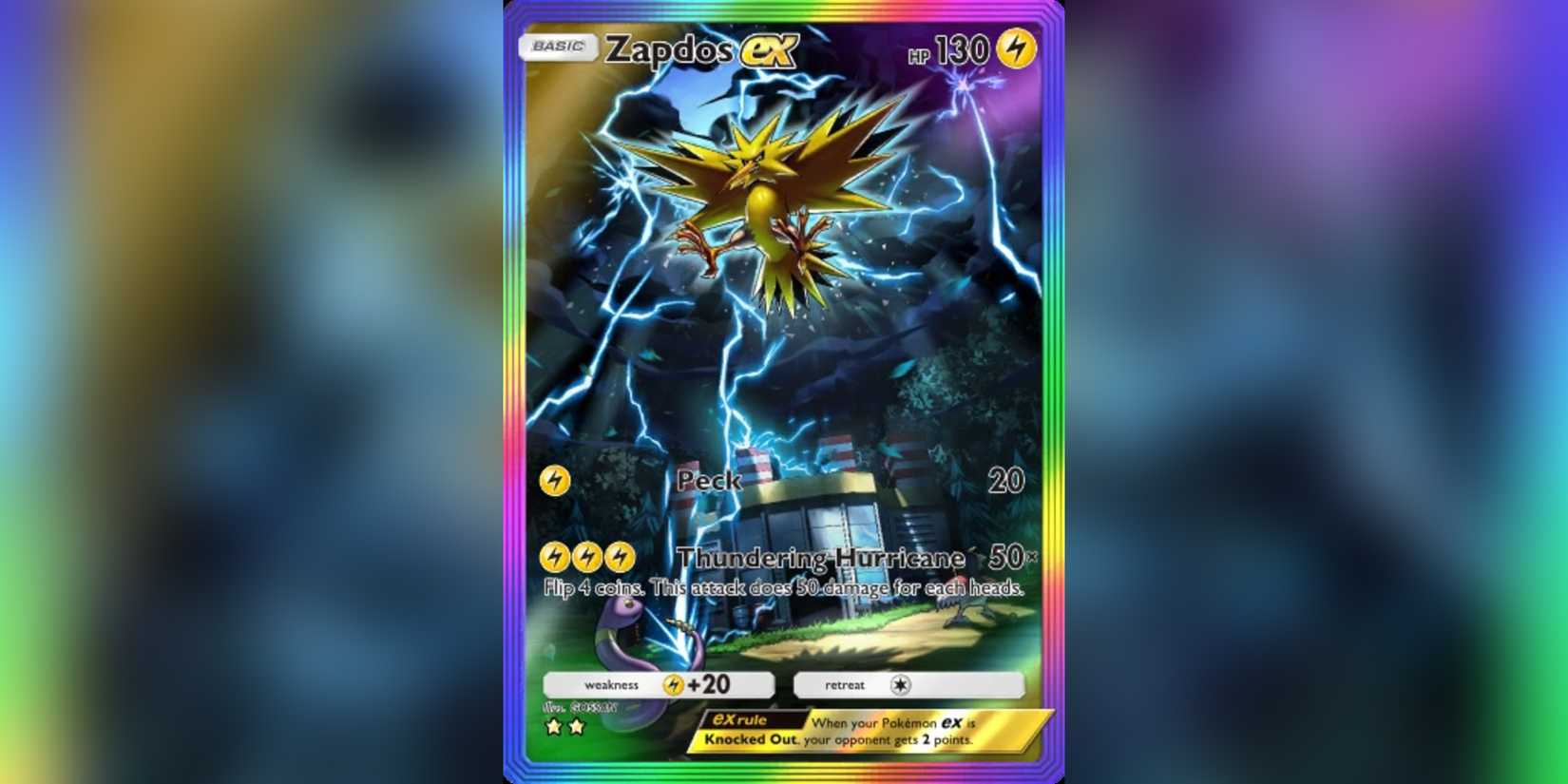 Pokemon TCG Pocket Zapdos EX