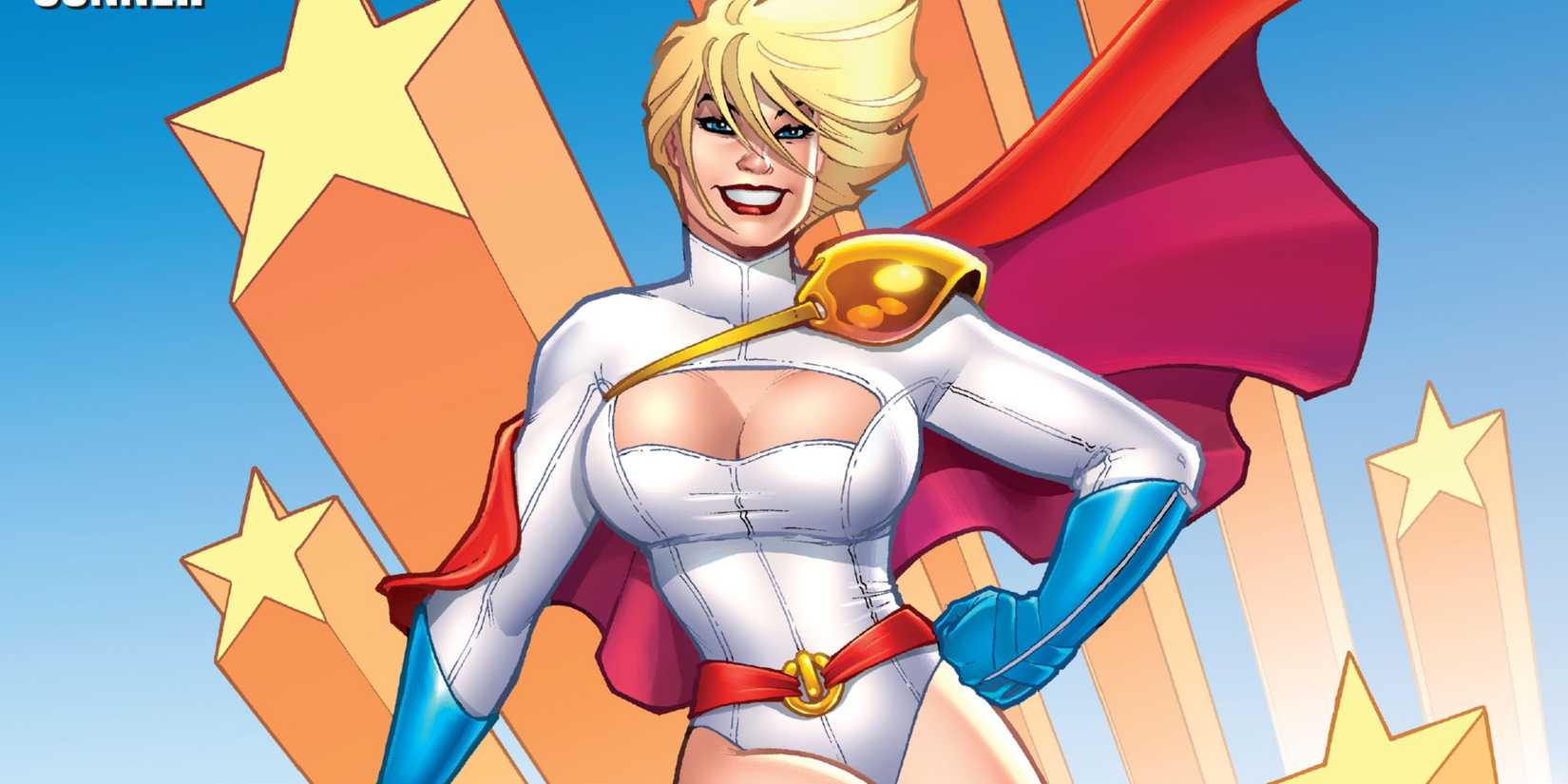 power girl drawn by amanda connor