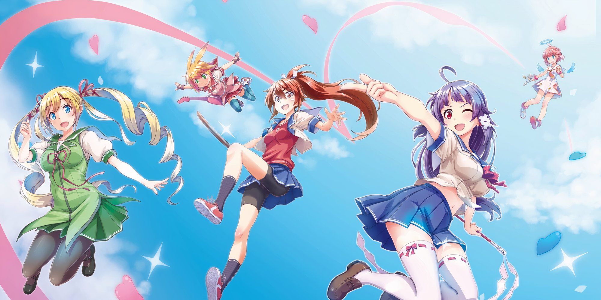 Promo art featuring characters in Gal Gun Returns