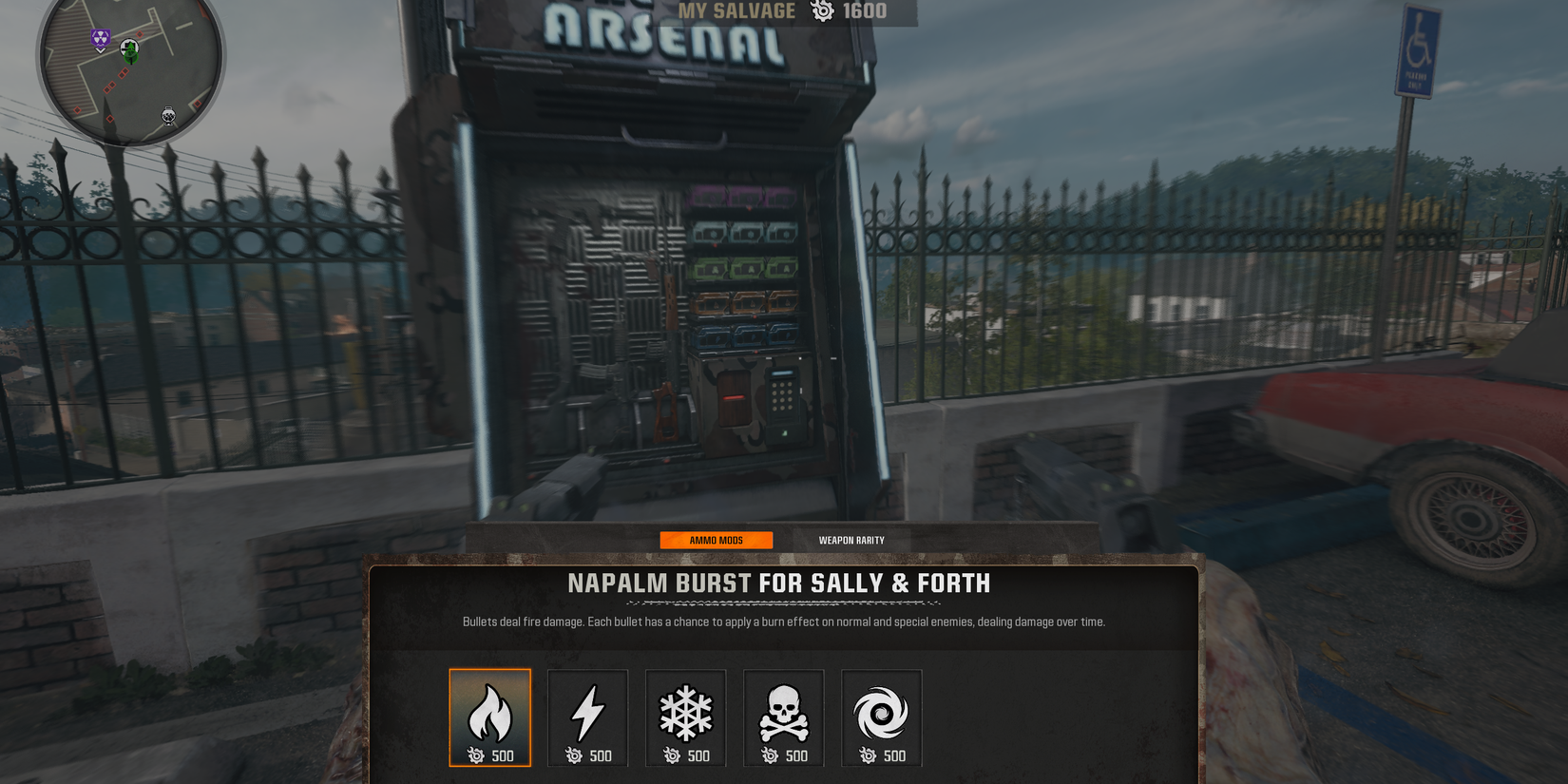 purchasing a napalm ammo mod