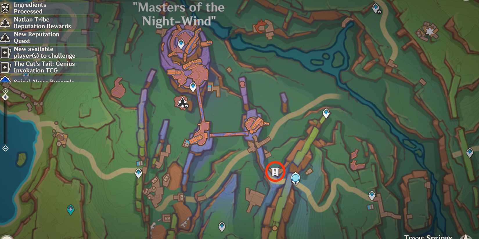 purple obsidian ring barrier location in genshin impact