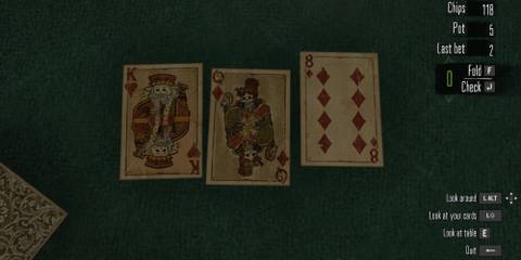 Red Dead Redemption Poker cards on the table preview