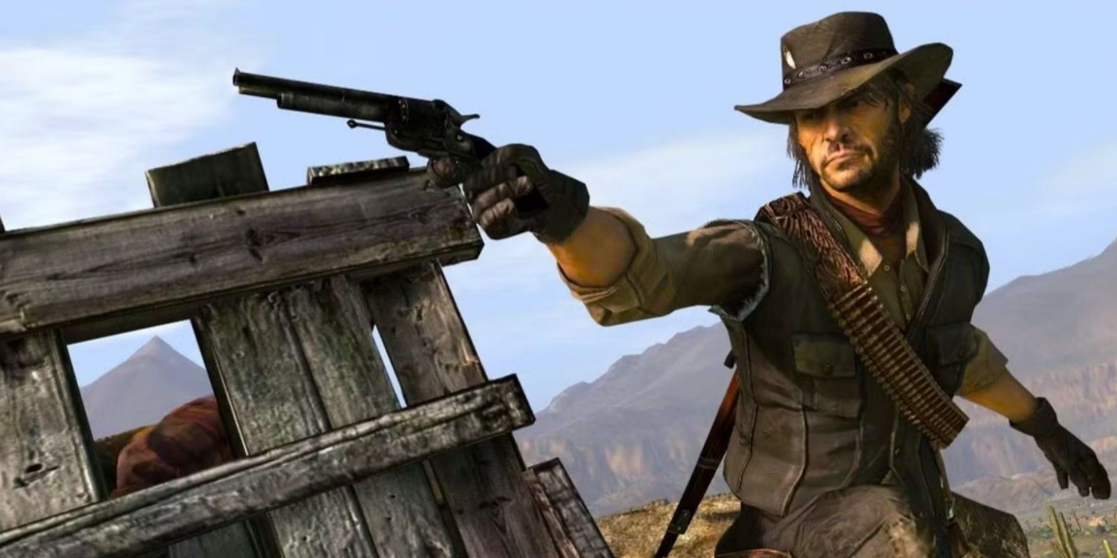 Red Dead Redemption John pointing a gum