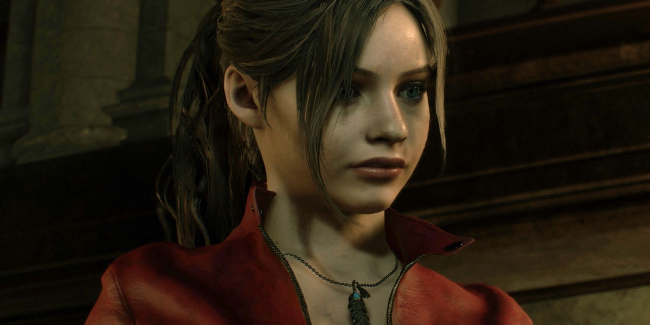 A close-up of Claire Redfield