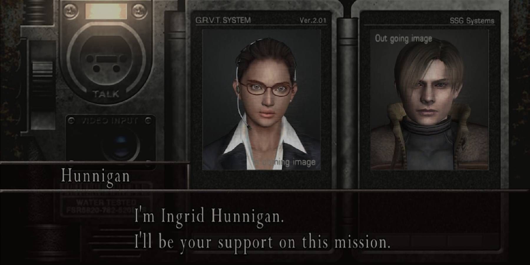 Resident Evil 4 Leon and Hunnigan talking over comms