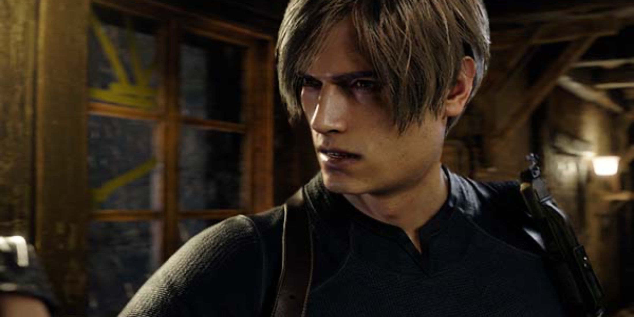 A close-up of Leon Kennedy