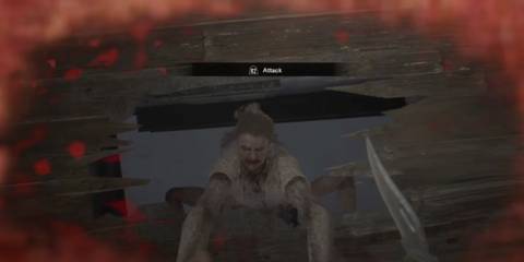 Marguerite Baker attacking Ethan Winters