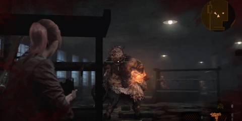 Claire aiming at the Vulcanbubbler