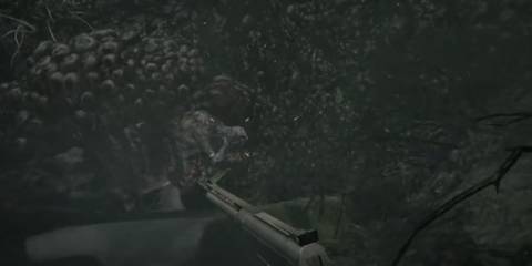 Resident Evil Village Shooting Moreau As He Exits The Creature's Mouth